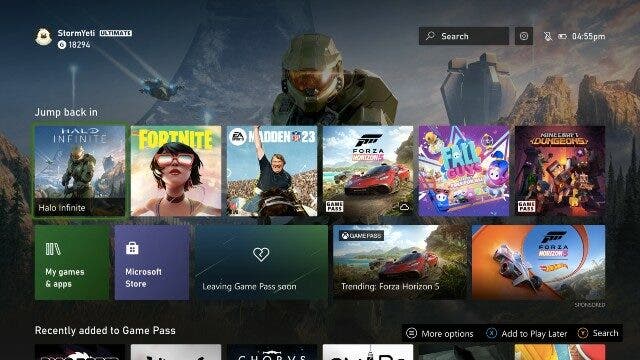New Xbox UI Confirmed For 2023 preview